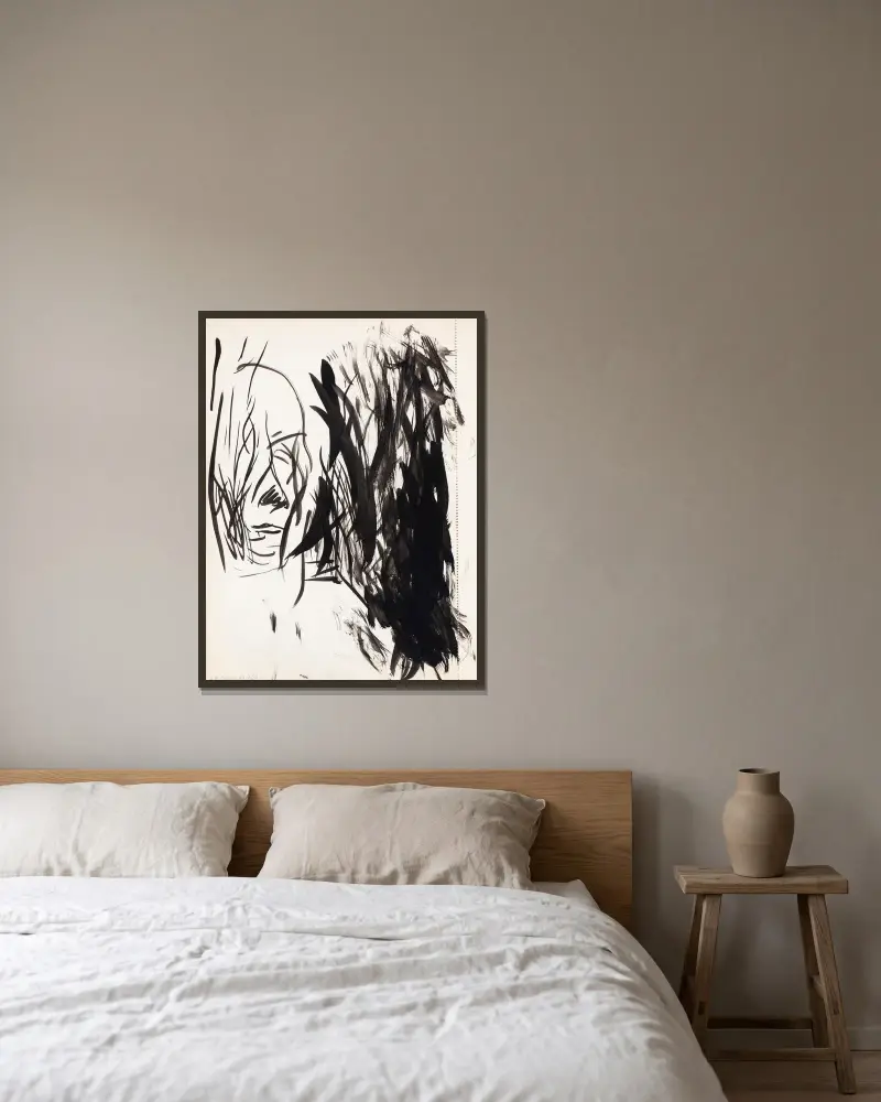 Návrh, Magnus Enckell v rámu na stěně