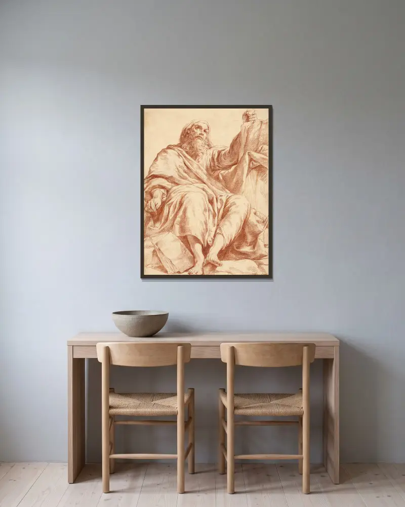 Sankt Paulus von Giuseppe Maria Crespi gerahmt an einer Wand