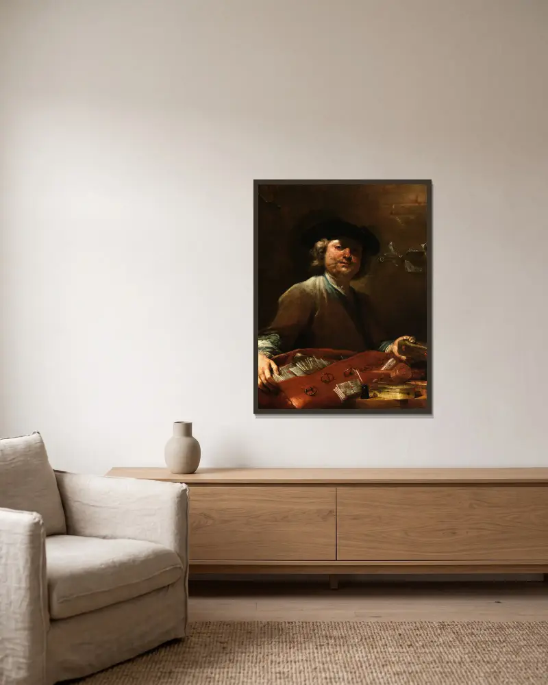 Pošťák, Giuseppe Maria Crespi v rámu na stěně