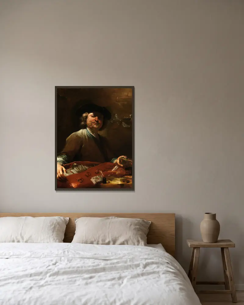 Pošťák, Giuseppe Maria Crespi v rámu na stěně