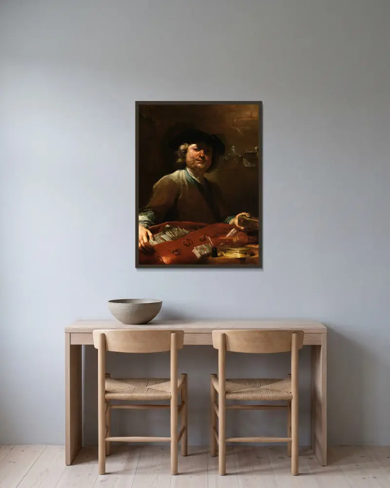 Pošťák, Giuseppe Maria Crespi v rámu na stěně