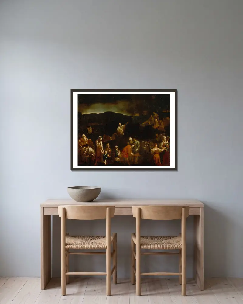 The Mission av Giuseppe Maria Crespi inramad på en vägg