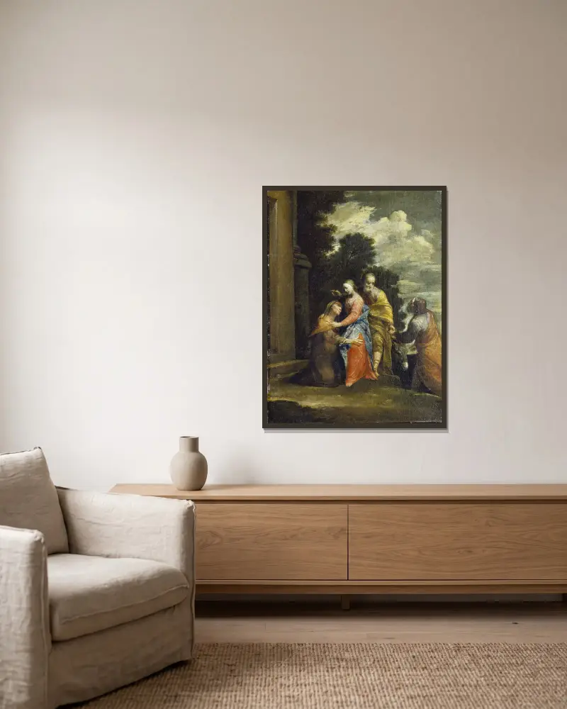Nawiedzenie, Giuseppe Maria Crespi w ramie na ścianie