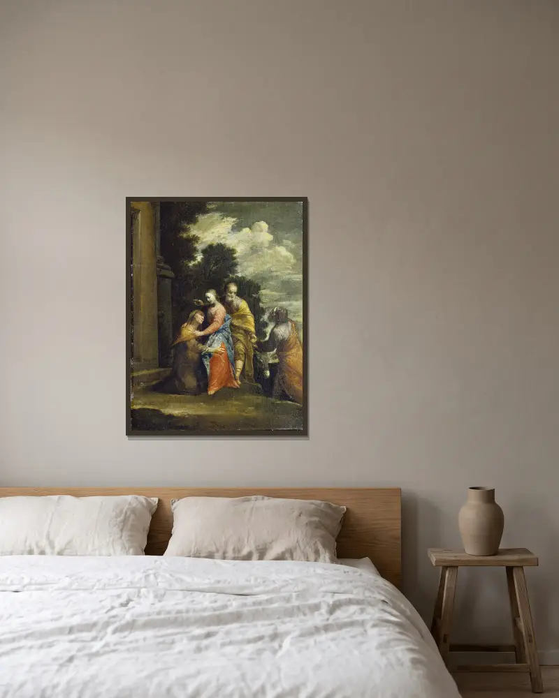 Nawiedzenie, Giuseppe Maria Crespi w ramie na ścianie