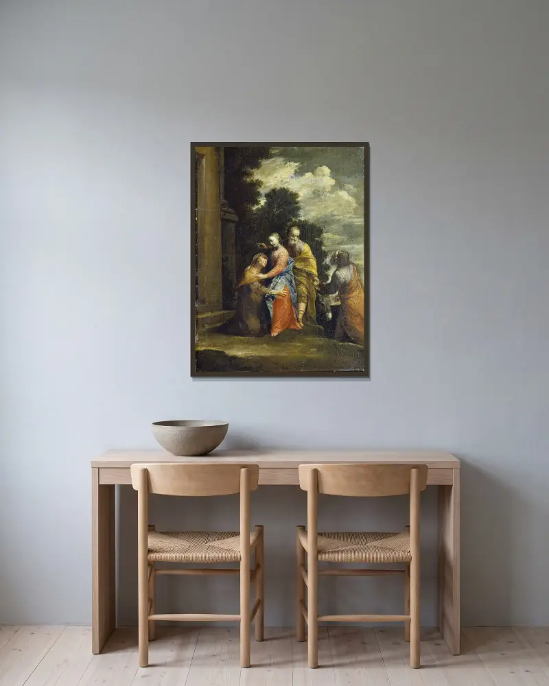 Nawiedzenie, Giuseppe Maria Crespi w ramie na ścianie