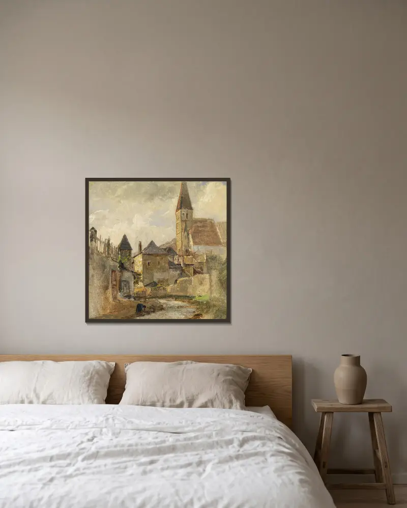 Weißenkirchen in der Wachau av Marie Egner inramad på en vägg