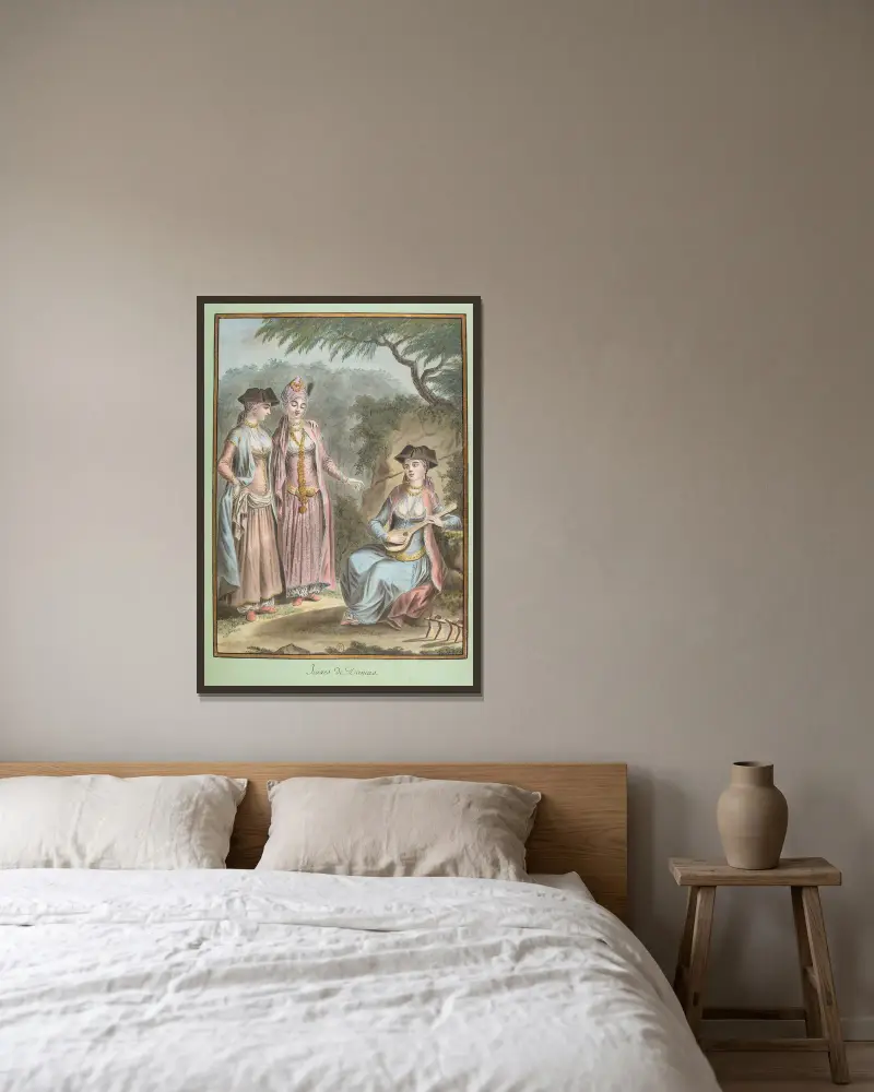Juden von Damaskus von François-Marie Rosset gerahmt an einer Wand