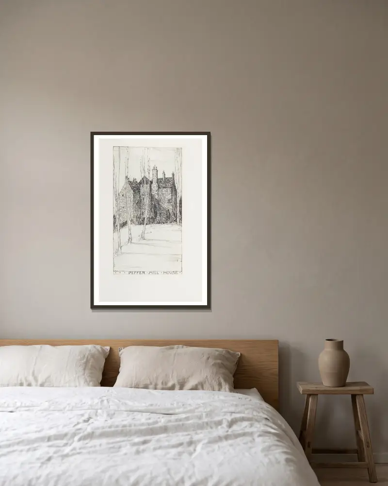Peffer Mill House, Jessie Marion King v rámu na stěně