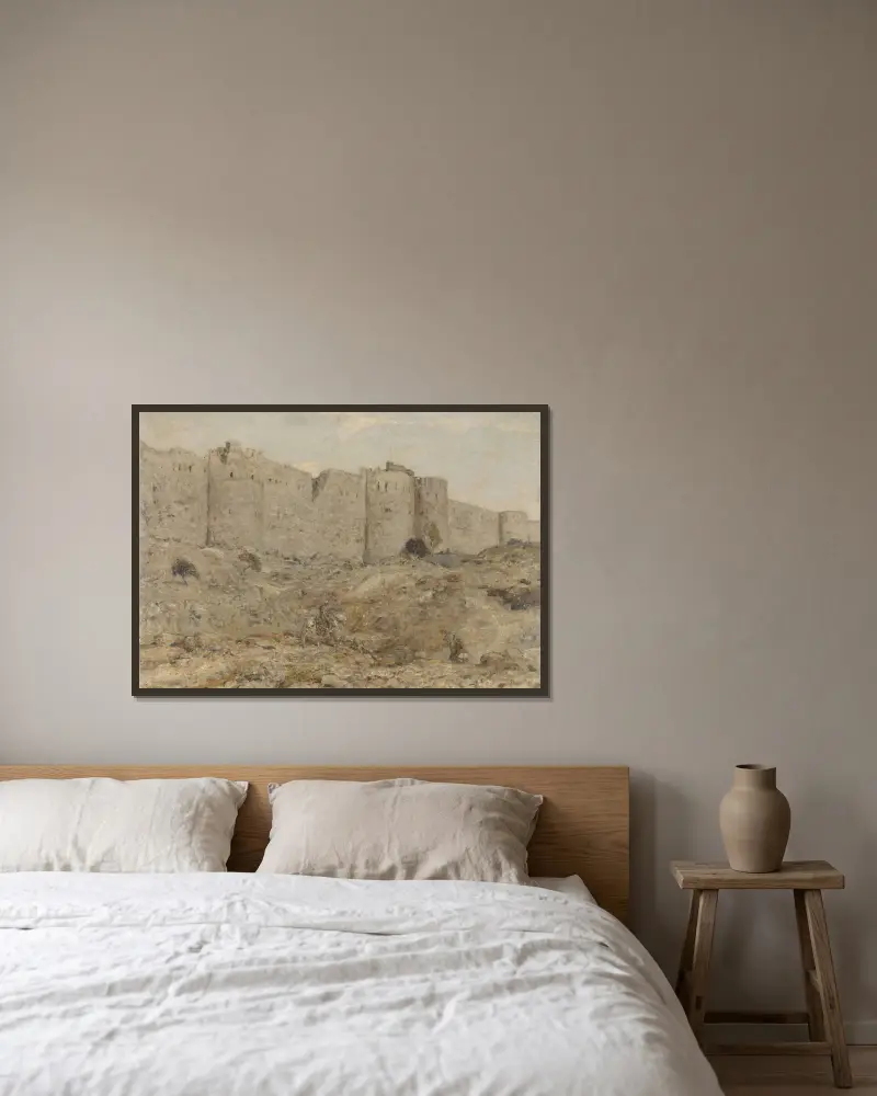 City wall in India av Marius Bauer inramad på en vägg