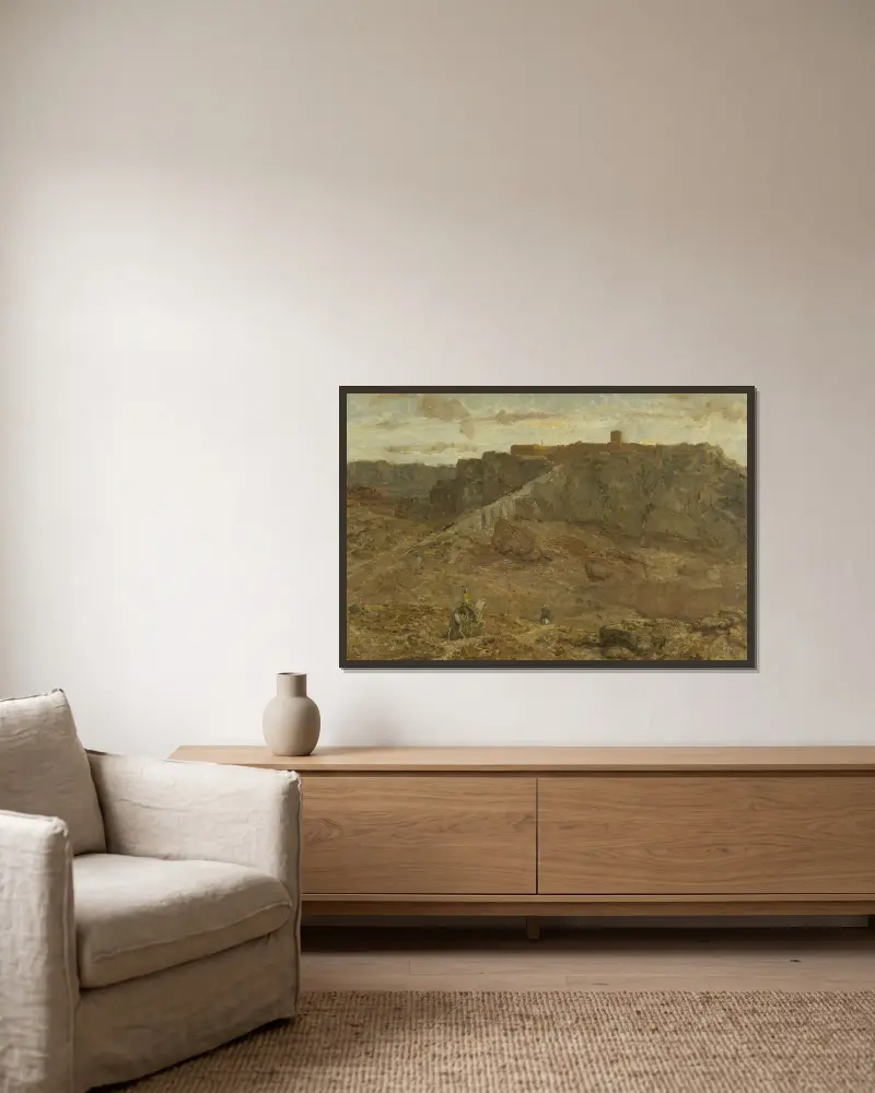 Mountainous Landscape in Egypt av Marius Bauer inramad på en vägg
