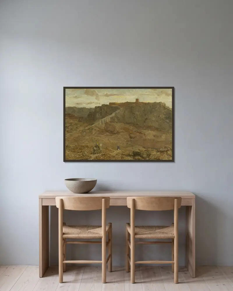 Mountainous Landscape in Egypt av Marius Bauer inramad på en vägg