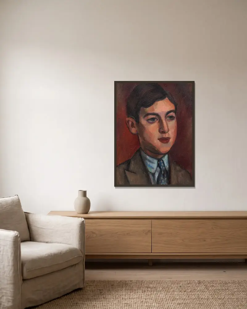 Nicholas Mavrogordato von Mark Gertler gerahmt an einer Wand