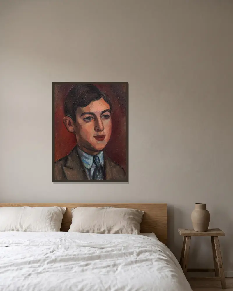 Nicholas Mavrogordato von Mark Gertler gerahmt an einer Wand
