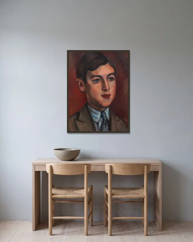 Nicholas Mavrogordato von Mark Gertler gerahmt an einer Wand