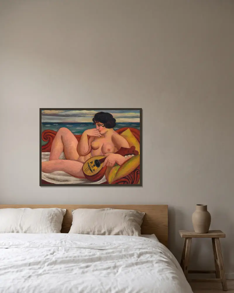 Die Sonate von Mark Gertler gerahmt an einer Wand
