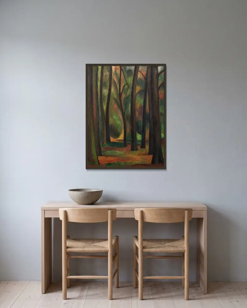 Stromy v Garsingtonu, Mark Gertler v rámu na stěně