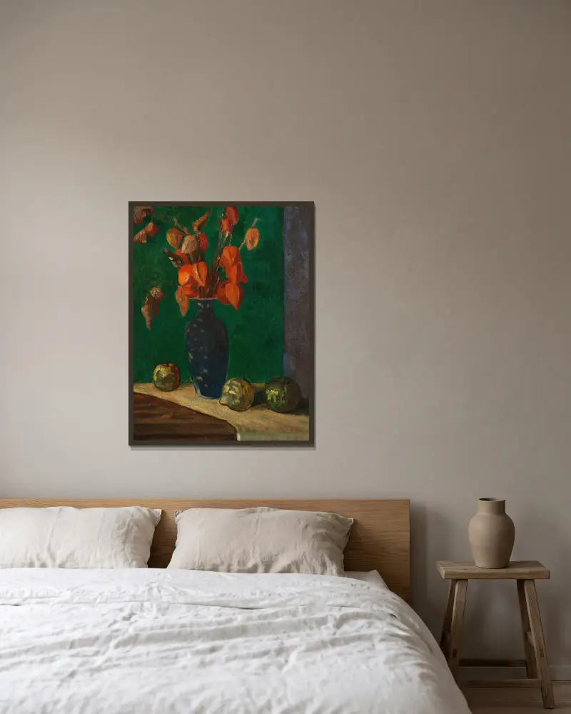 Winterkirschen von Mark Gertler gerahmt an einer Wand