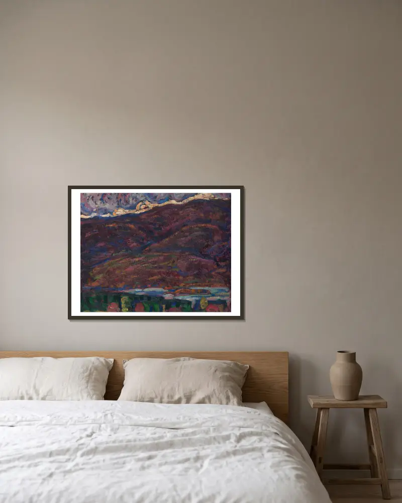 Herbstfarben von Marsden Hartley gerahmt an einer Wand