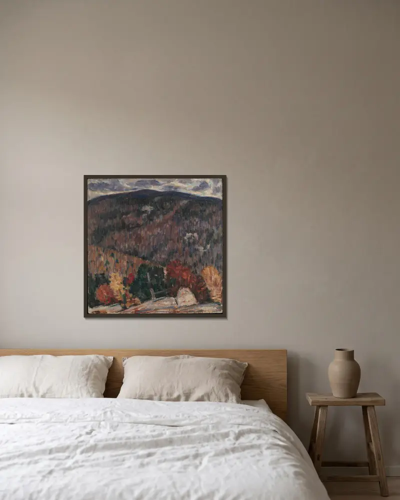 Landschaft Nr. 25 von Marsden Hartley gerahmt an einer Wand