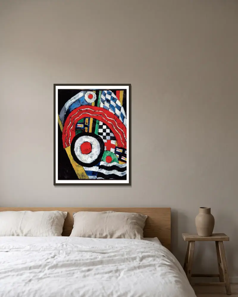 Painting No. 46 av Marsden Hartley inramad på en vägg
