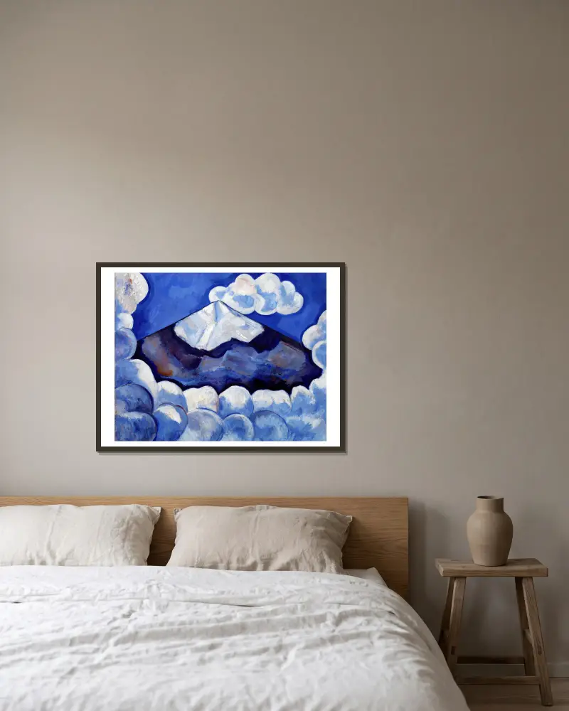Popocatépetl, lebhafter Morgen – Mexiko von Marsden Hartley gerahmt an einer Wand