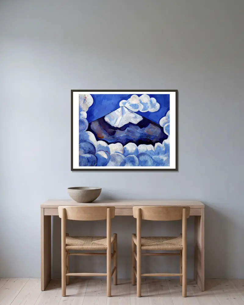 Popocatépetl, lebhafter Morgen – Mexiko von Marsden Hartley gerahmt an einer Wand