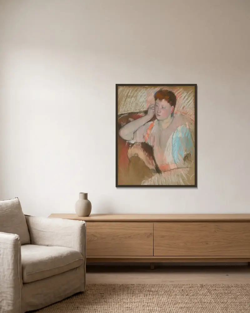 Clarissa von Mary Cassatt gerahmt an einer Wand