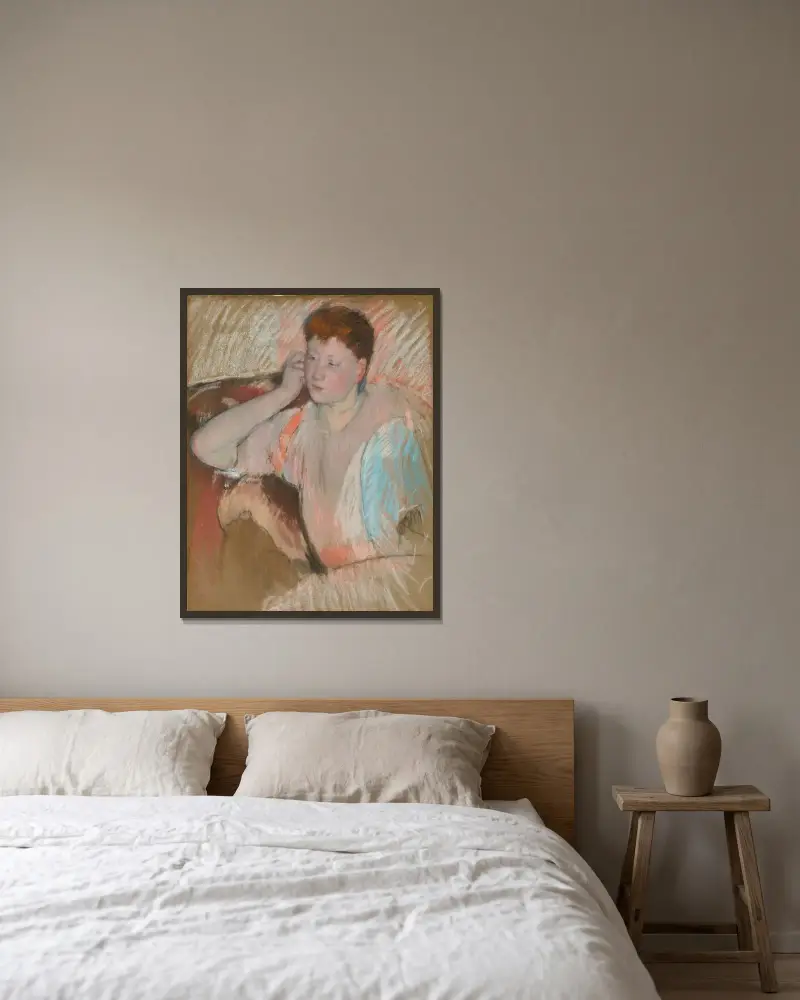 Clarissa von Mary Cassatt gerahmt an einer Wand