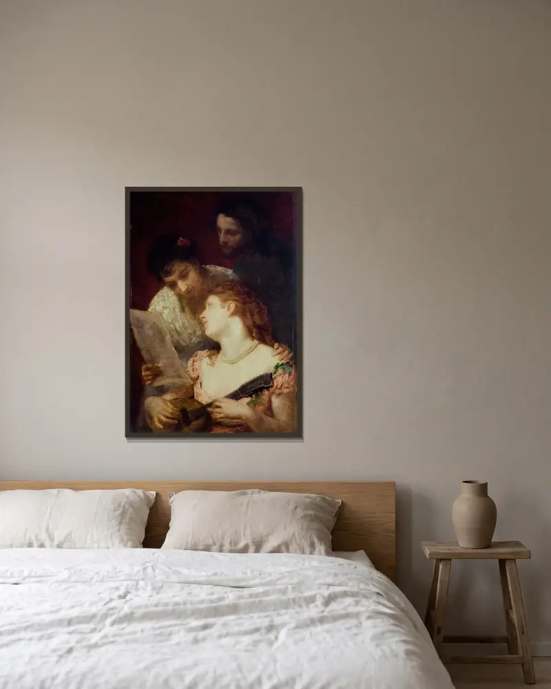 Muzyka (przyjęcie muzyczne), Mary Cassatt w ramie na ścianie
