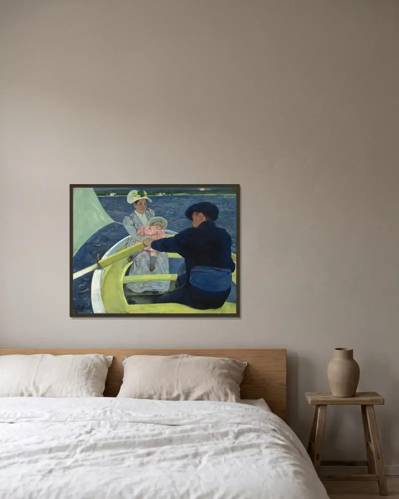 Przejażdżka łódką, Mary Cassatt w ramie na ścianie