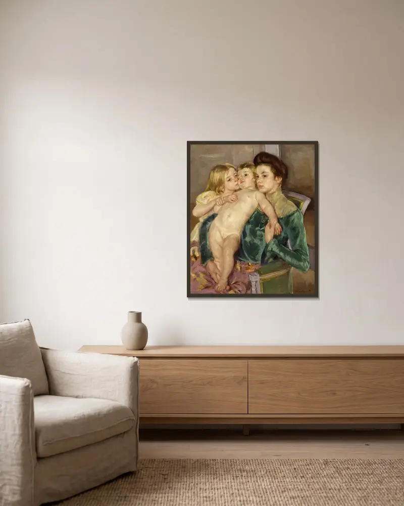 Mateřská láska, Mary Cassatt v rámu na stěně
