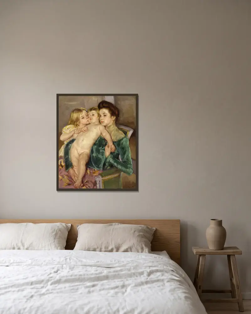 Mateřská láska, Mary Cassatt v rámu na stěně