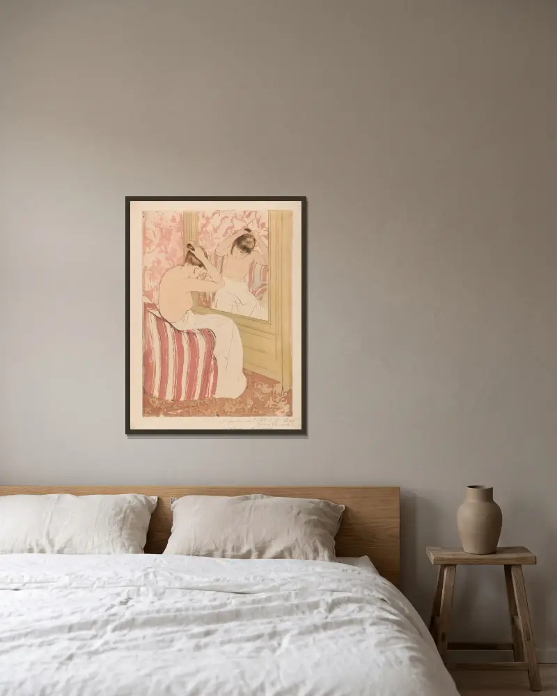 Fryzura – nr 1, Mary Cassatt w ramie na ścianie