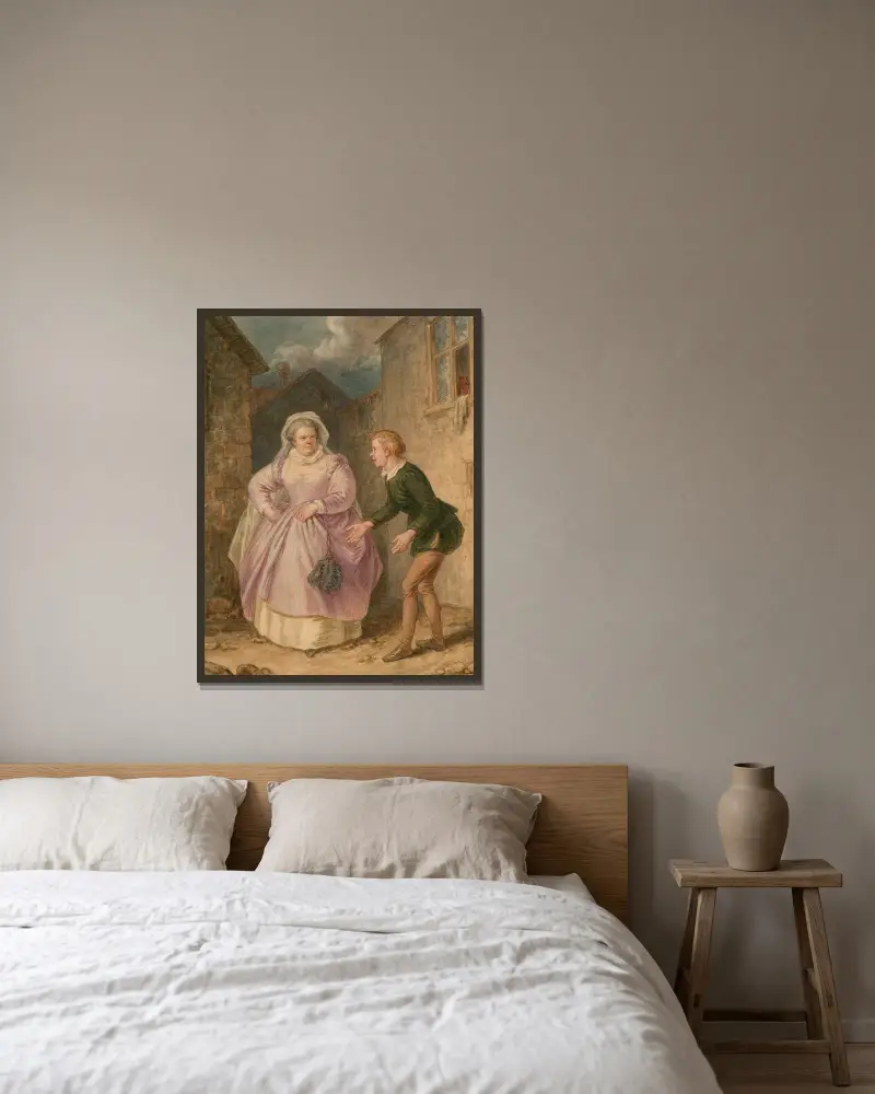 Illustrationen zu Shakespeare Pl. 15 von John Massey Wright gerahmt an einer Wand