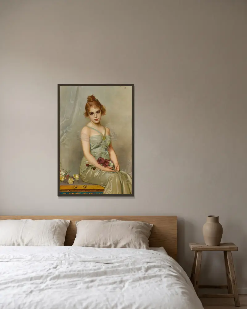 Kytice, Vittorio Matteo Corcos v rámu na stěně