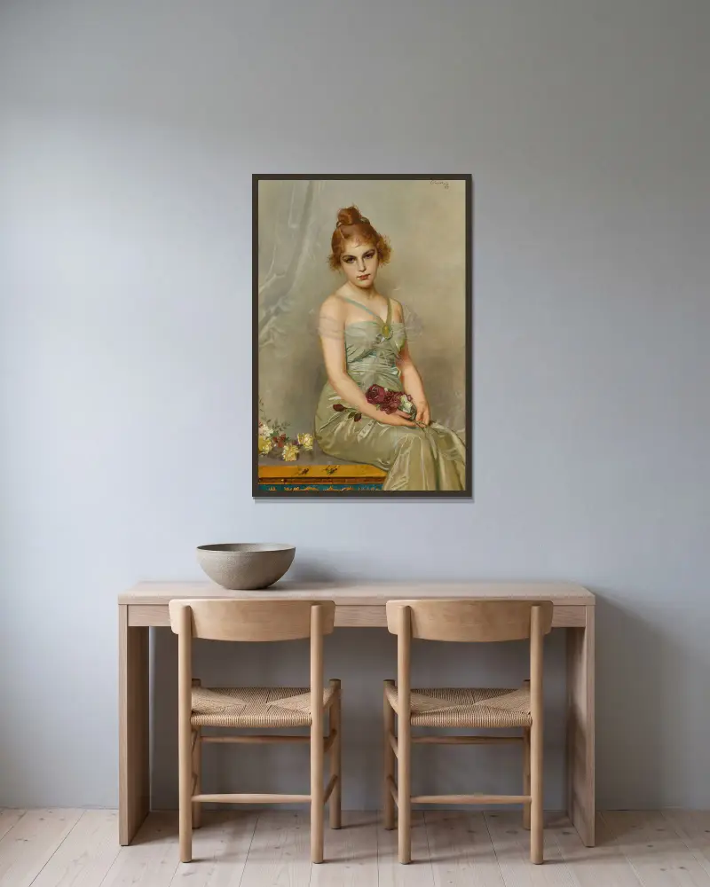 Kytice, Vittorio Matteo Corcos v rámu na stěně