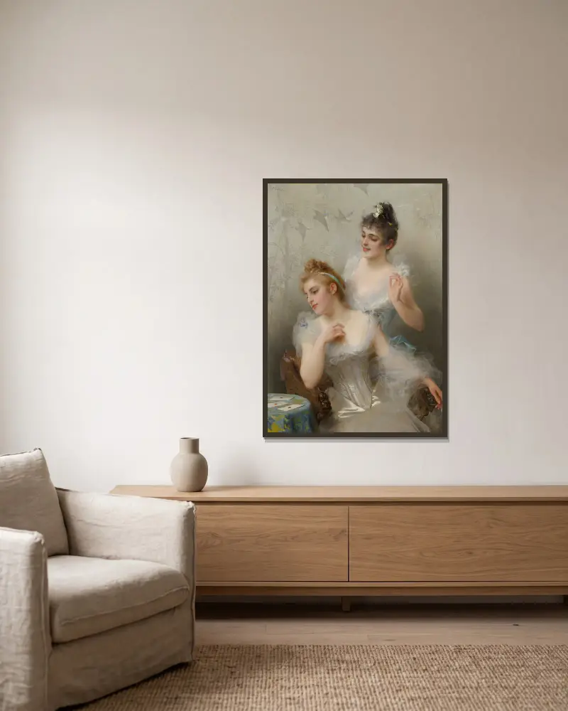 Tři esa, Vittorio Matteo Corcos v rámu na stěně