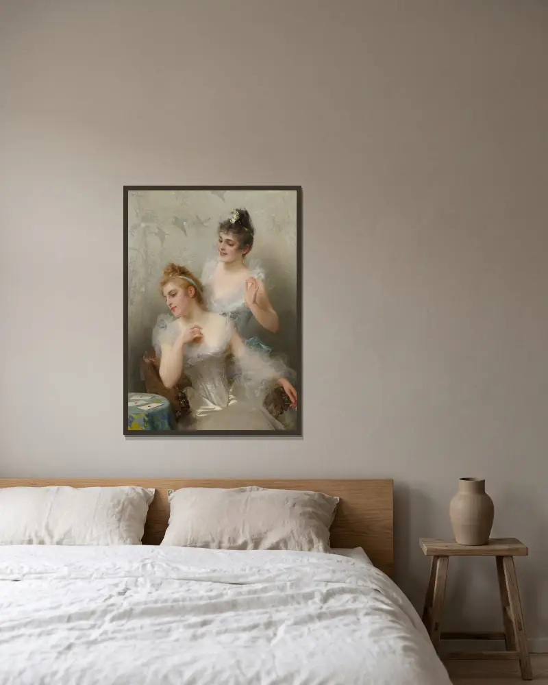 Tři esa, Vittorio Matteo Corcos v rámu na stěně