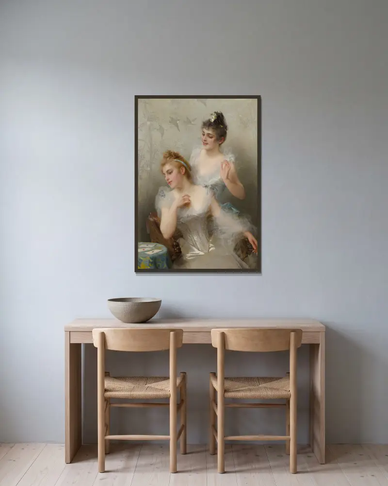 Tři esa, Vittorio Matteo Corcos v rámu na stěně