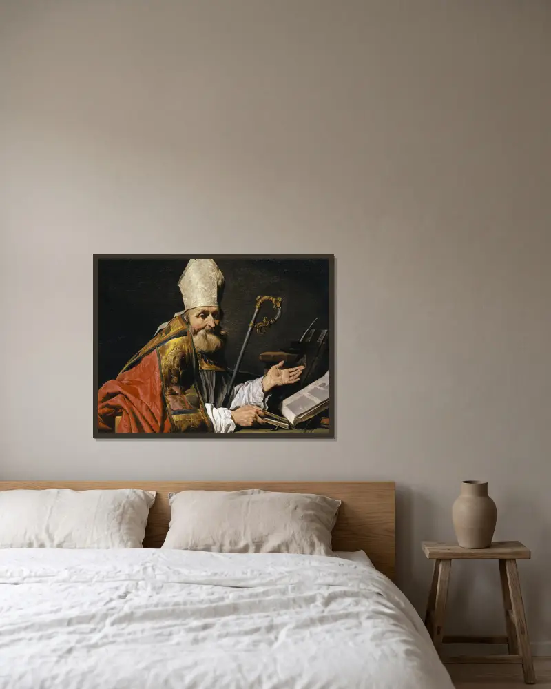 Svatý Ambrož, Matthias Stom v rámu na stěně