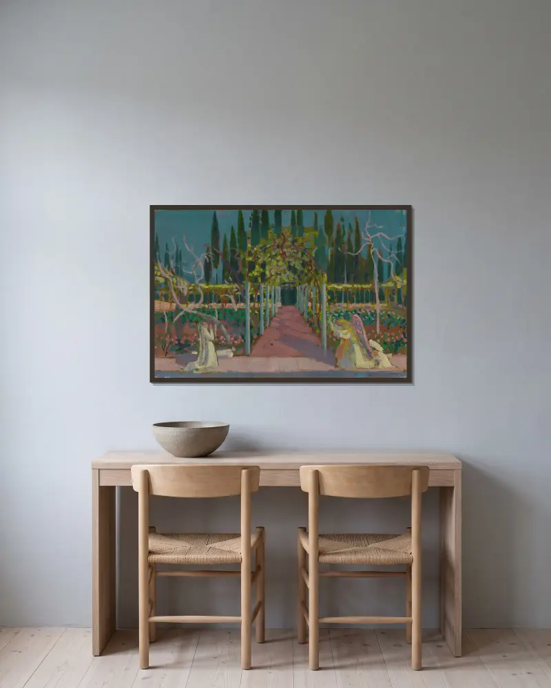 Verkündigung von Maurice Denis gerahmt an einer Wand
