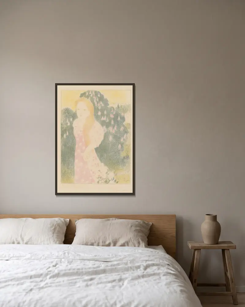 Skymningarna har en gammal målknings ljuvhet av Maurice Denis inramad på en vägg