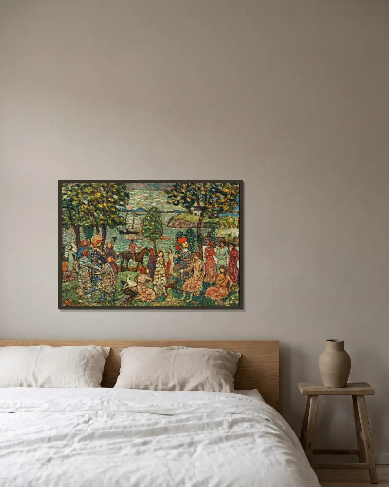 Fantasy, Maurice Prendergast v rámu na stěně