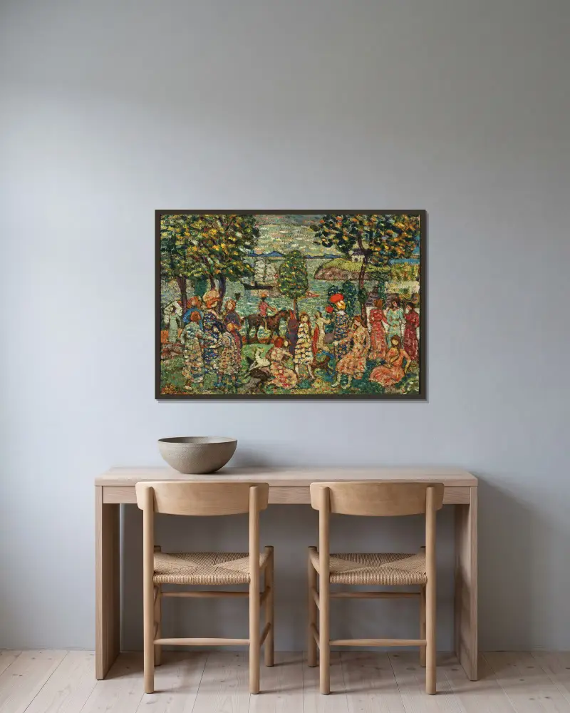 Fantasy, Maurice Prendergast v rámu na stěně
