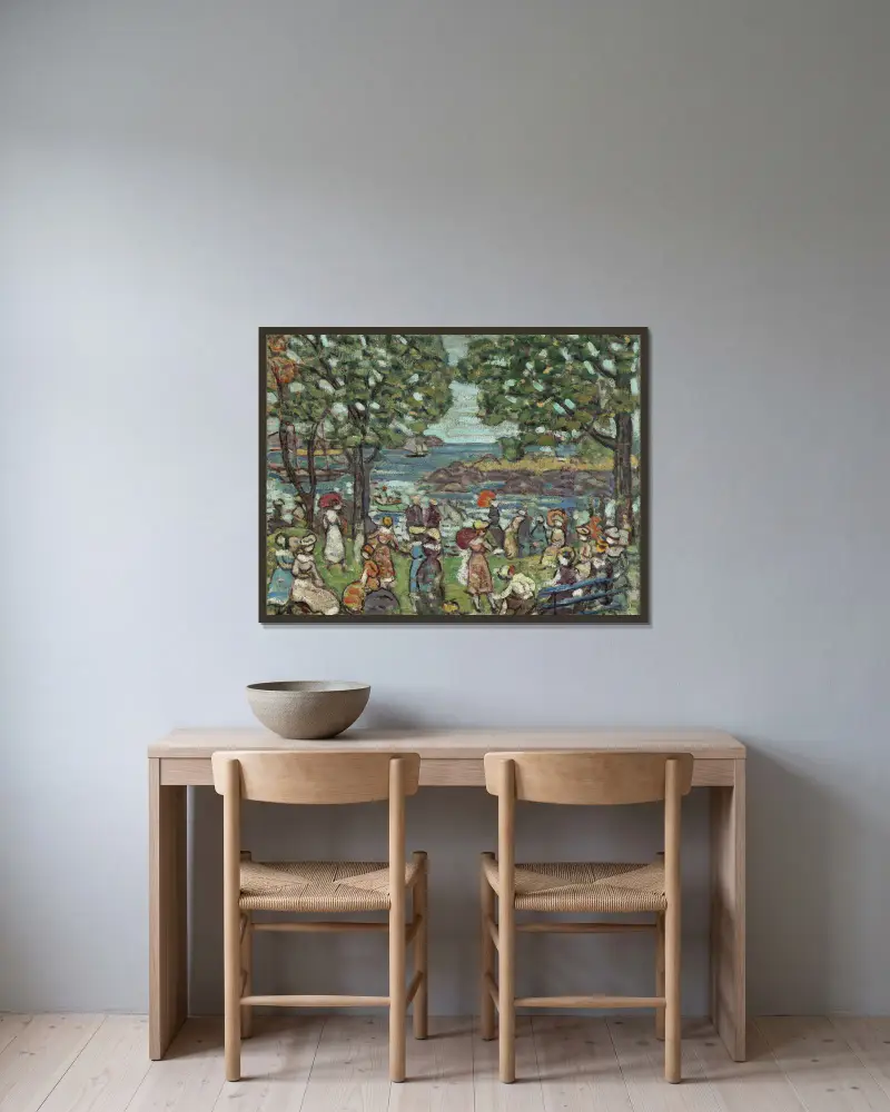 Zatoka Salem, Maurice Prendergast w ramie na ścianie