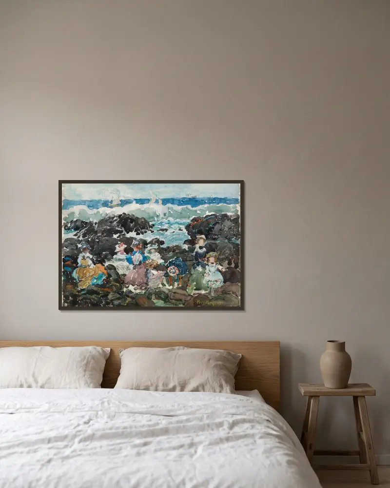 Surf, Cohasset, Maurice Prendergast w ramie na ścianie