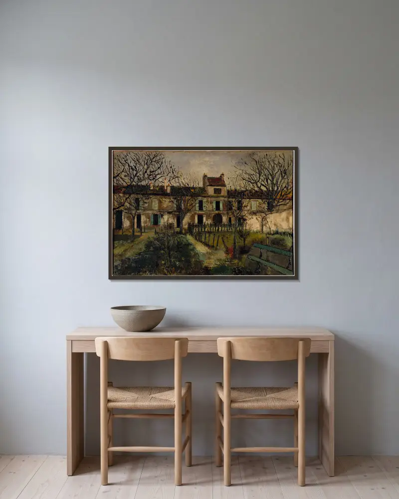 Zámek Villetaneuse, Maurice Utrillo v rámu na stěně