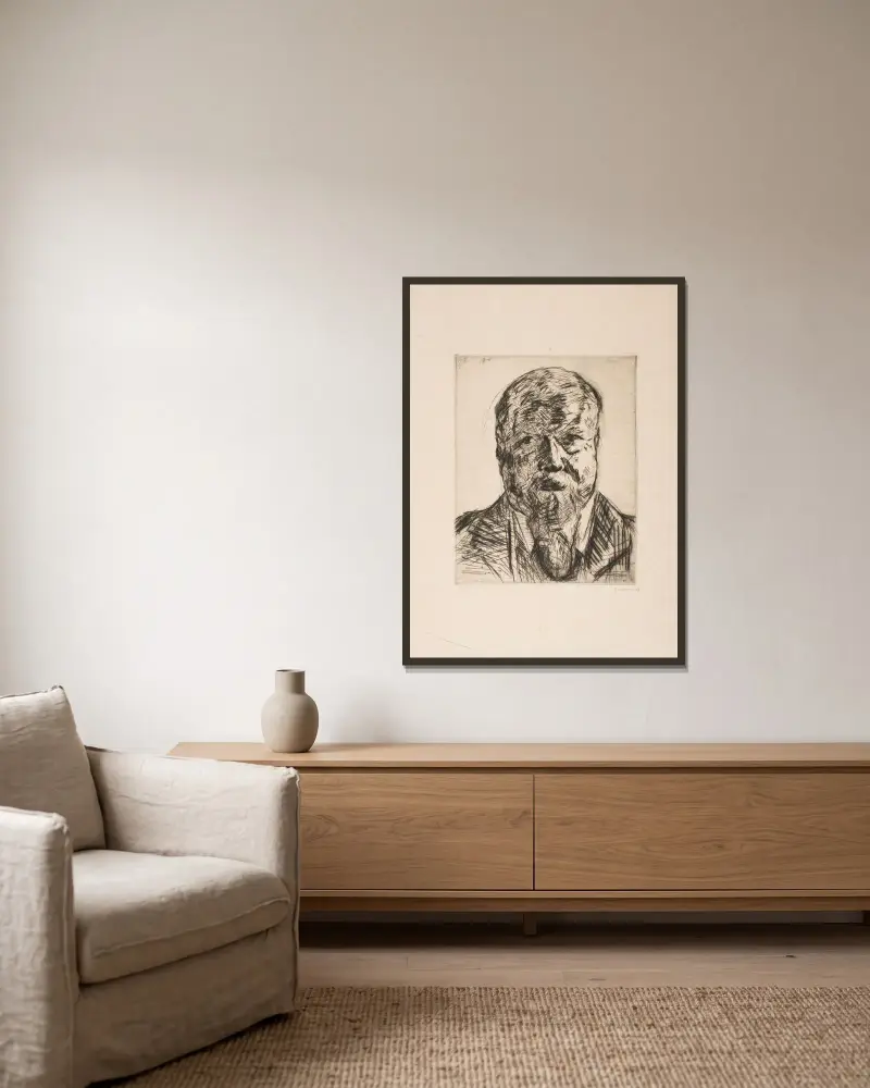 Councilor Robert av Max Beckmann inramad på en vägg