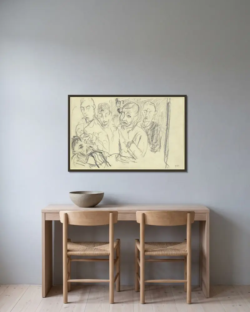 Stacja oczu, Max Beckmann w ramie na ścianie