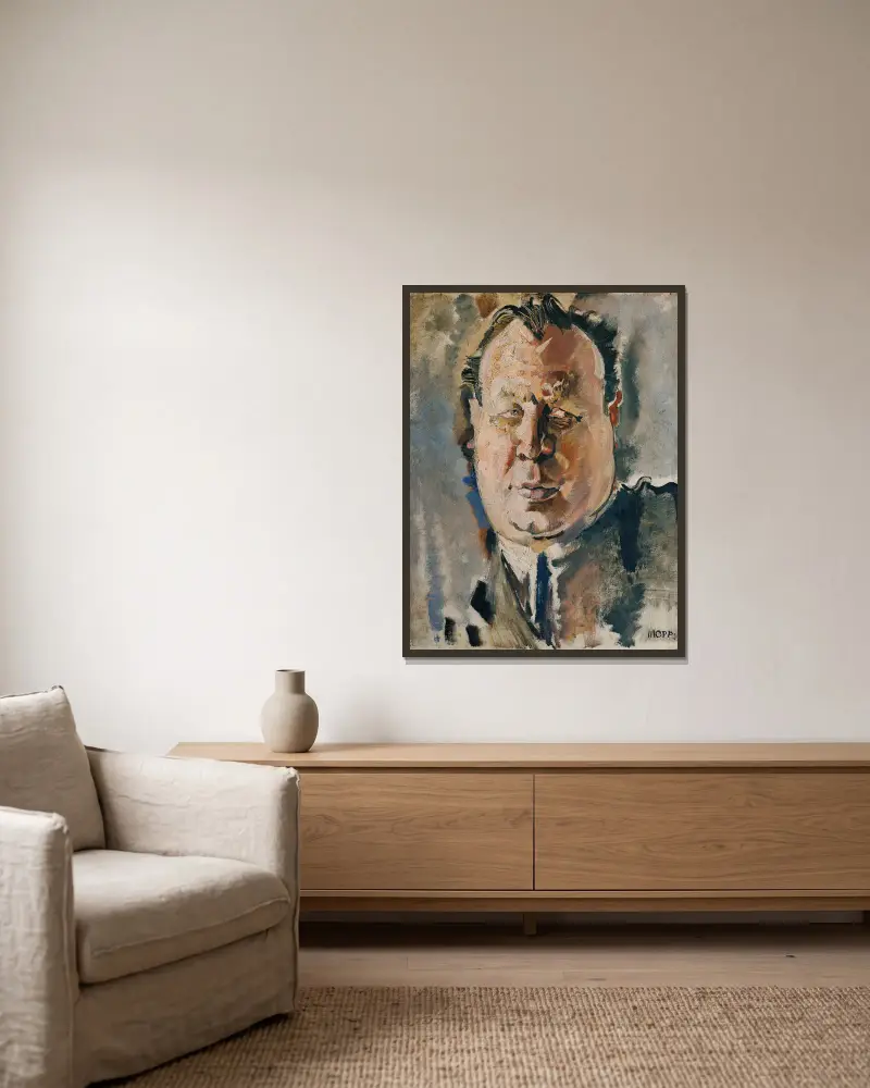 Herec Emil Jannings, Max Oppenheimer v rámu na stěně